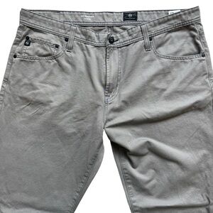 AG Adriano Goldschmied The Graduate Pants Mens 38x34 Gray Straight Leg 5-Pocket